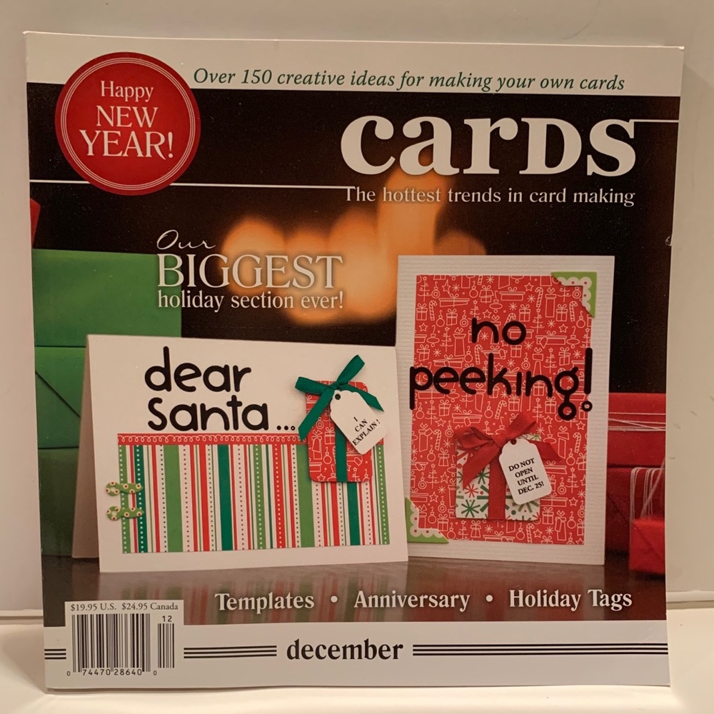 HOLIDAY CARD MAKING IDEA BOOK.